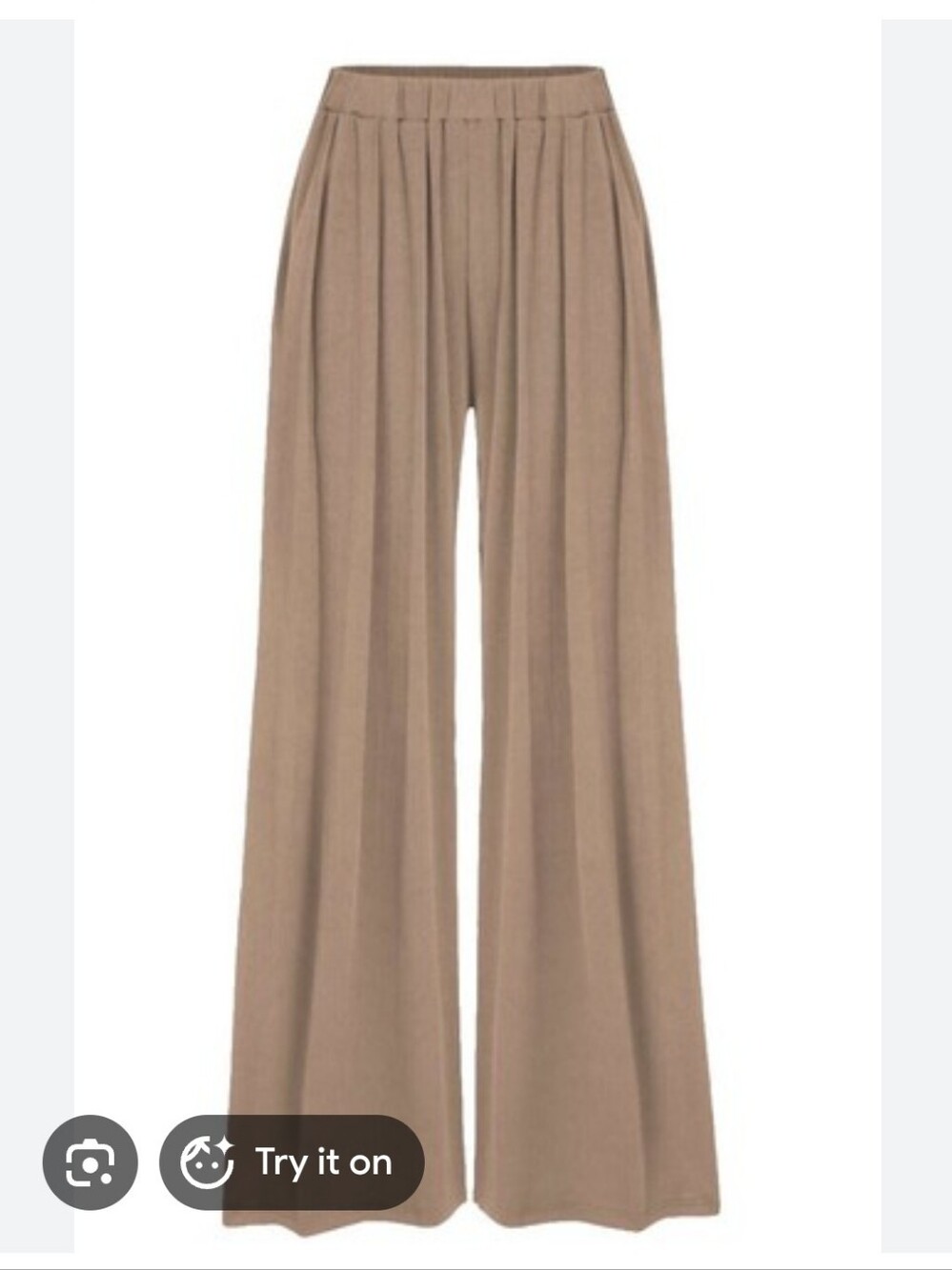 Stylus High-Rise Wide Leg Pants in Taupe